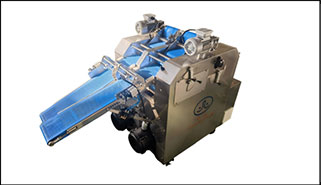 Dual-lane croissant forming and rolling machine